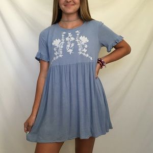 Baby Blue Babydoll Dress